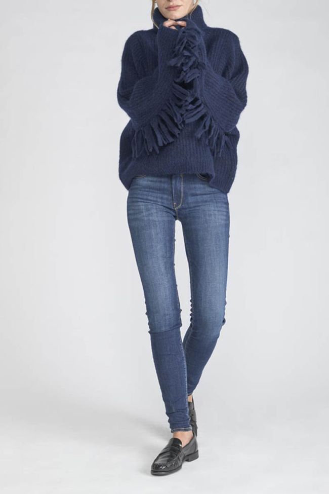 Pullover Street in blau