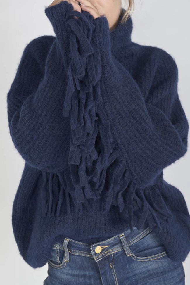 Pullover Street in blau