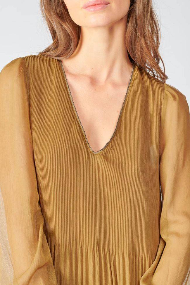 Langes kleid Toby in braun