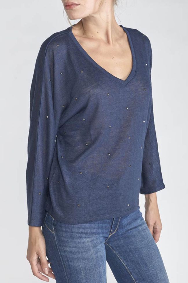 T-shirt Villa in blau