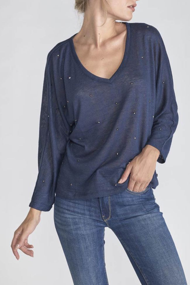 T-shirt Villa in blau