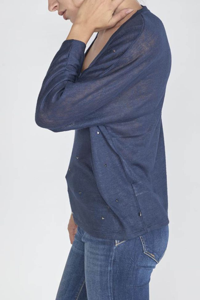 T-shirt Villa in blau