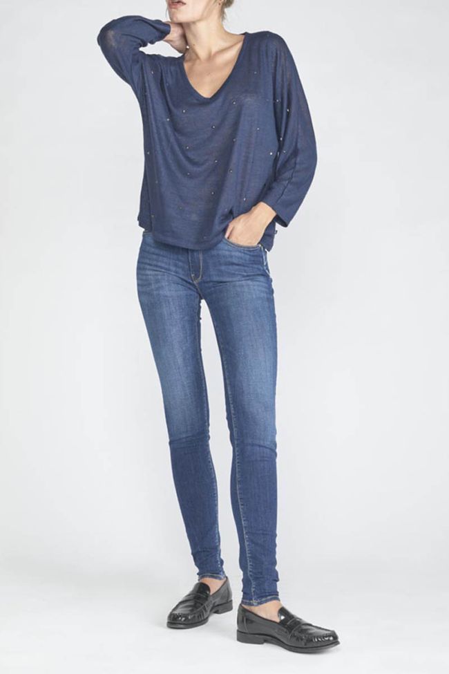 T-shirt Villa in blau