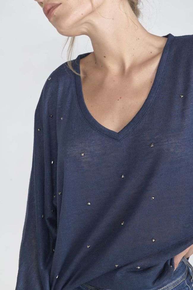 T-shirt Villa in blau