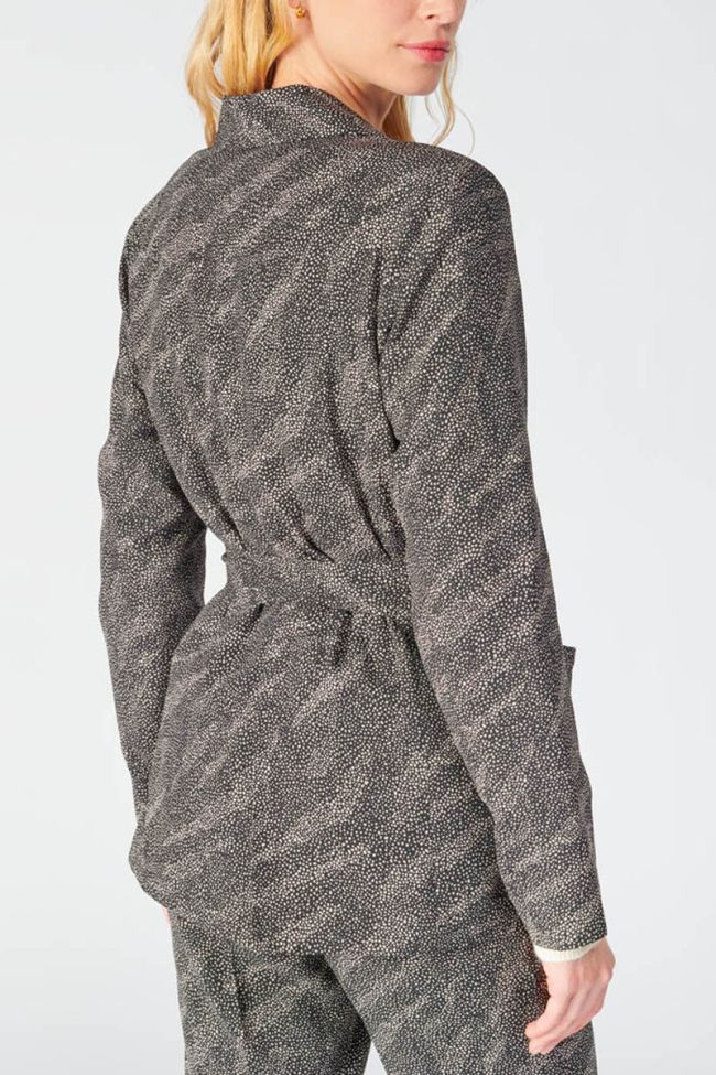 Jacke Zebre in schwarz