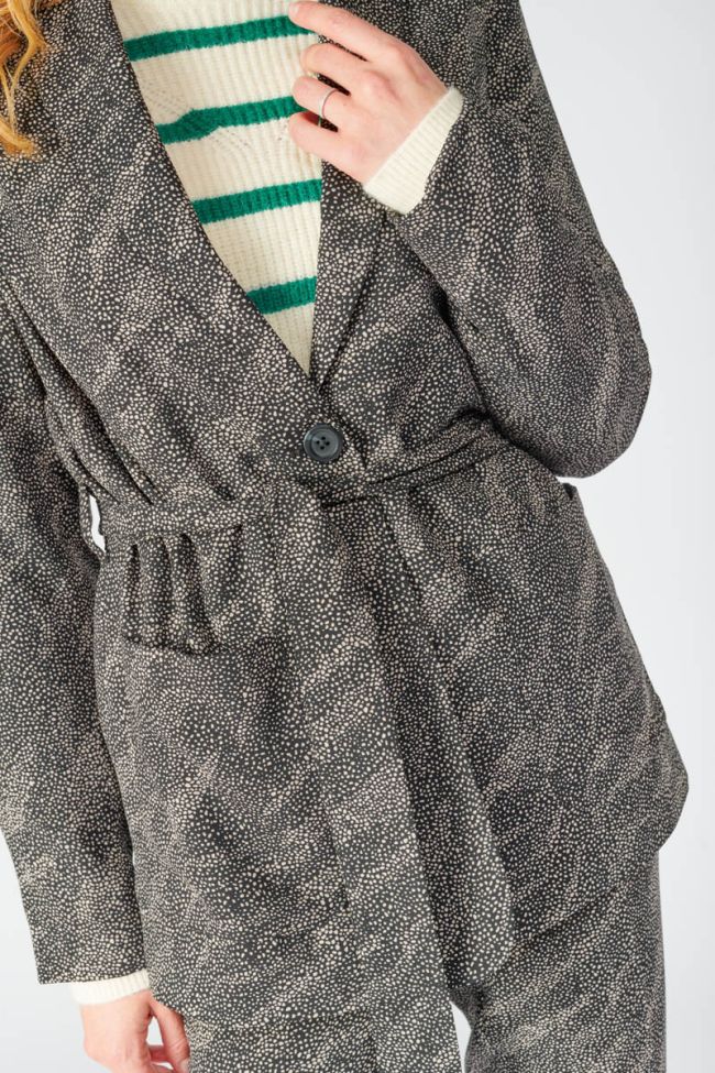 Jacke Zebre in schwarz