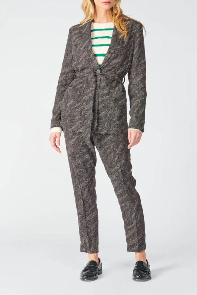 Jacke Zebre in schwarz