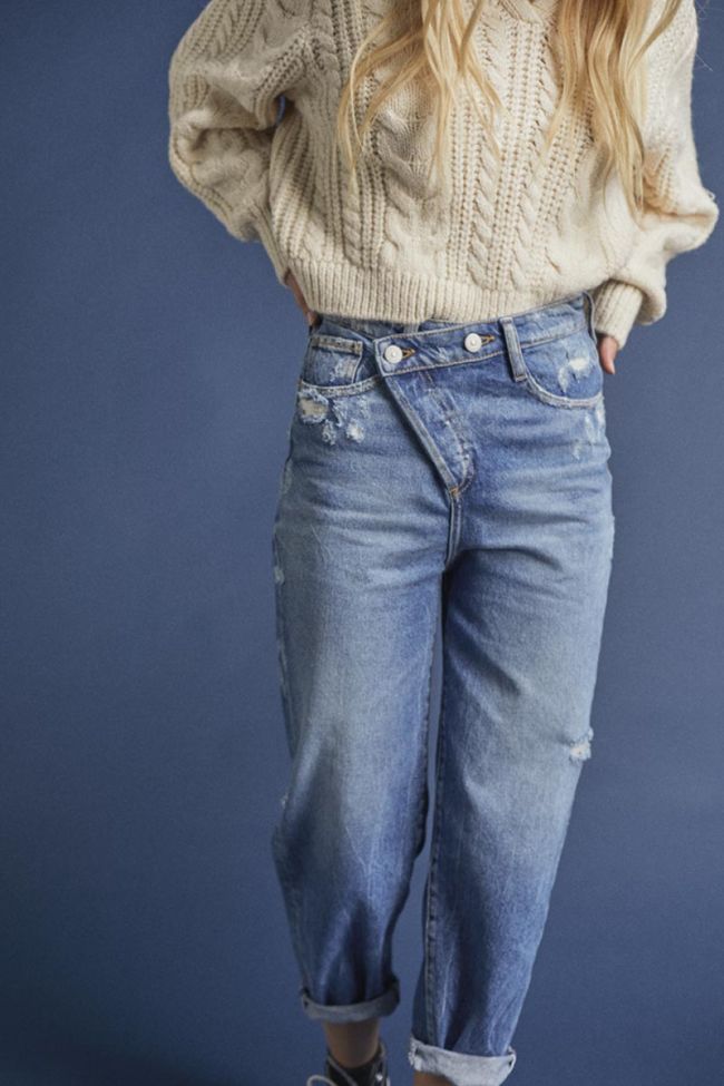 Jeans boyfit Cosa 7/8 destroy vintage blau Nr.4