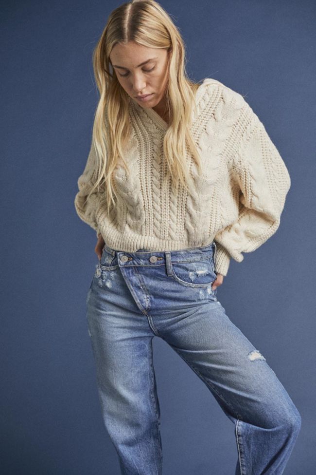 Jeans boyfit Cosa 7/8 destroy vintage blau Nr.4