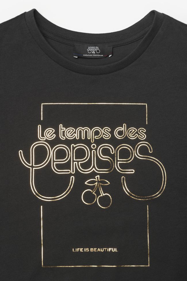 T-shirt Theagi in schwarz