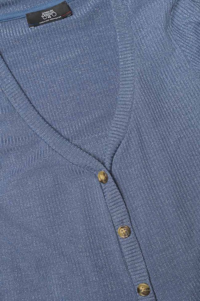 T-shirt Zebrogi in blau