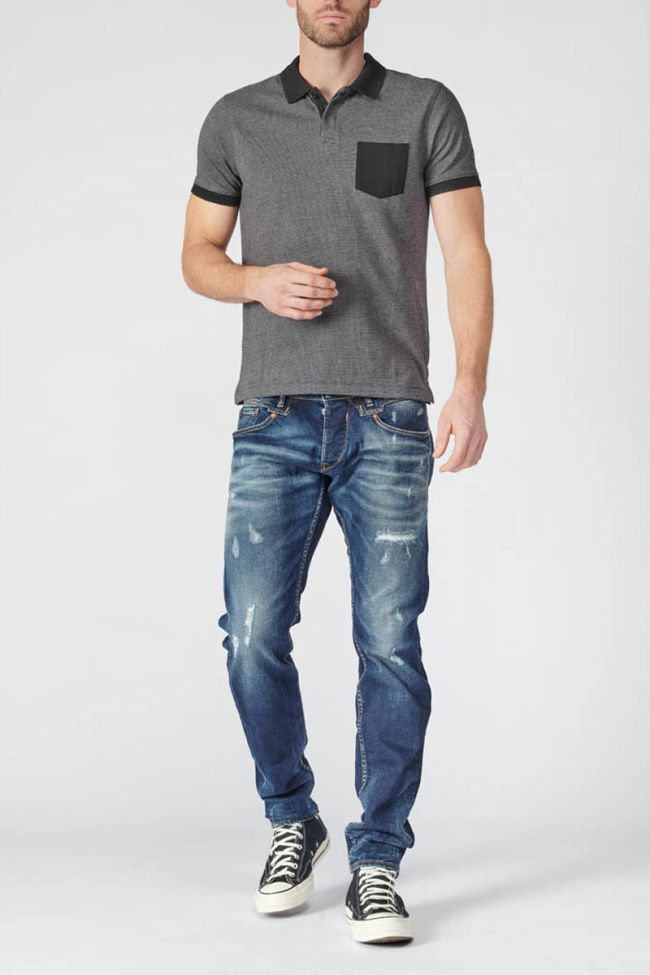 Poloshirt Sapo in schwarz