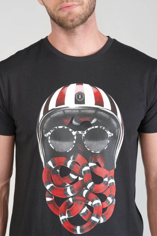 T-shirt Velk in schwarz