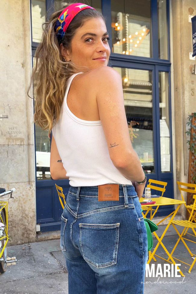 COLLAB @MARIEANDMOOD Woman 400/17 mom jeans destroy blau Nr.2