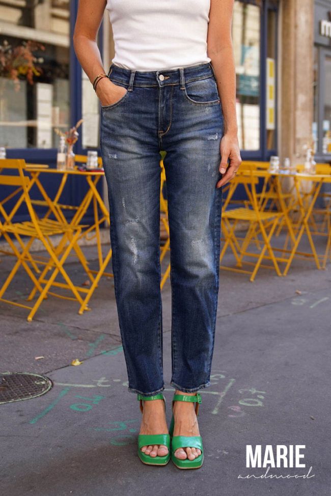 COLLAB @MARIEANDMOOD Woman 400/17 mom jeans destroy blau Nr.2