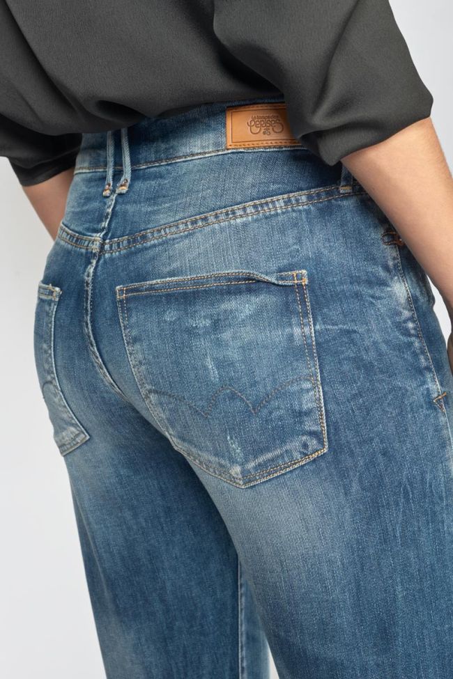 Jeans 400/18 mom Basic high waist 7/8 destroy vintage blau Nr.3