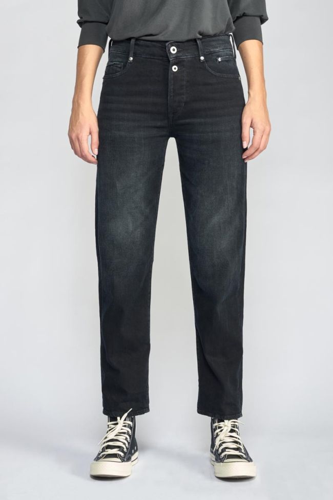 Jeans 400/18 mom Basic high waist 7/8 blau-schwarz Nr.1