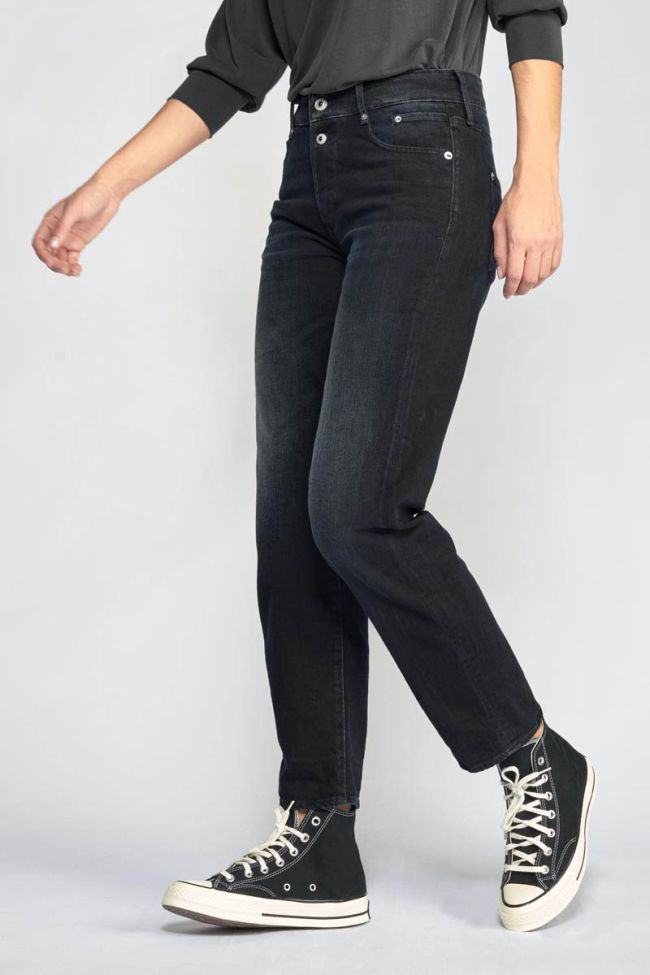 Jeans 400/18 mom Basic high waist 7/8 blau-schwarz Nr.1