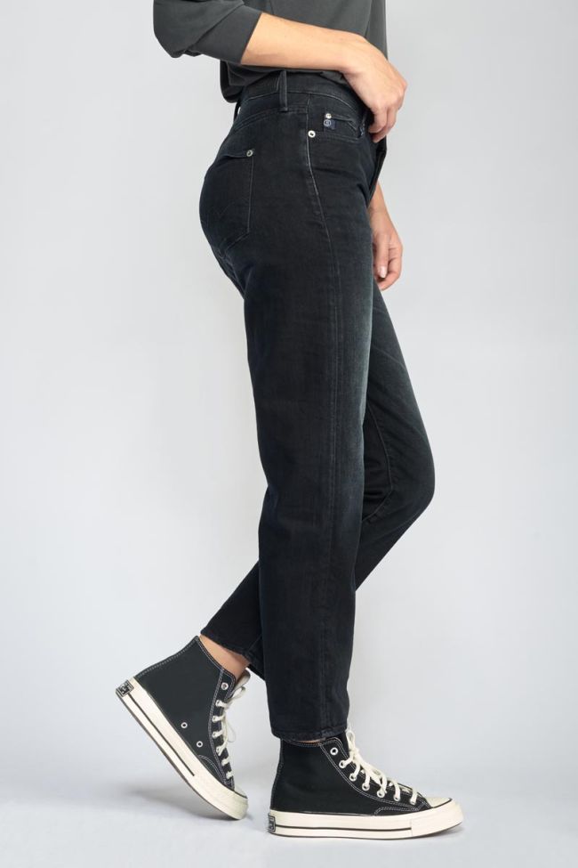 Jeans 400/18 mom Basic high waist 7/8 blau-schwarz Nr.1