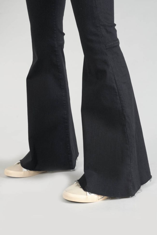 Jeans flare Alberta high waist schwarz Nr.0