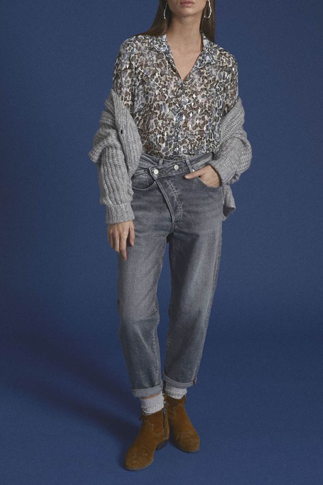 Jeans boyfit Cosy 7/8 grau Nr.3