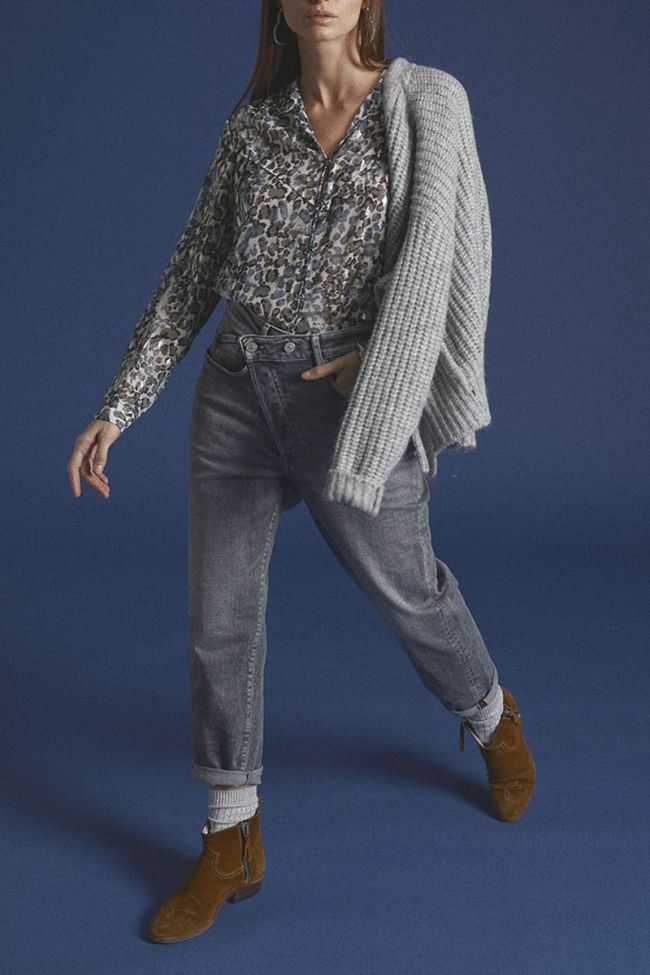 Jeans boyfit Cosy 7/8 grau Nr.3