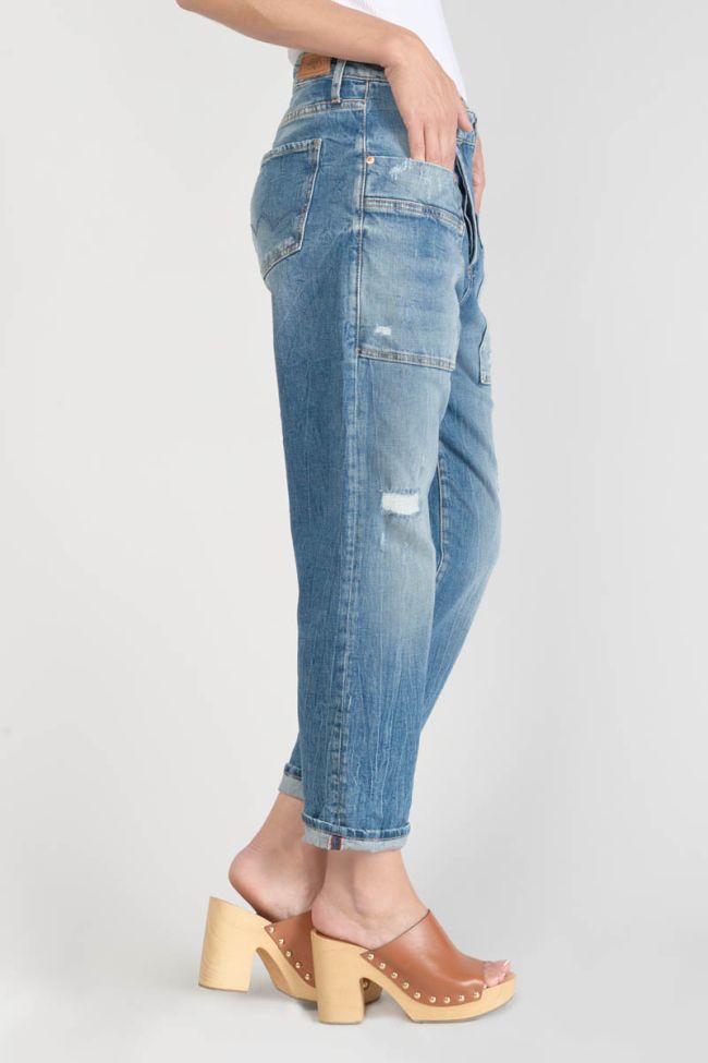 Jeans boyfit Cosy Pocket 7/8 destroy vintage blau Nr.4