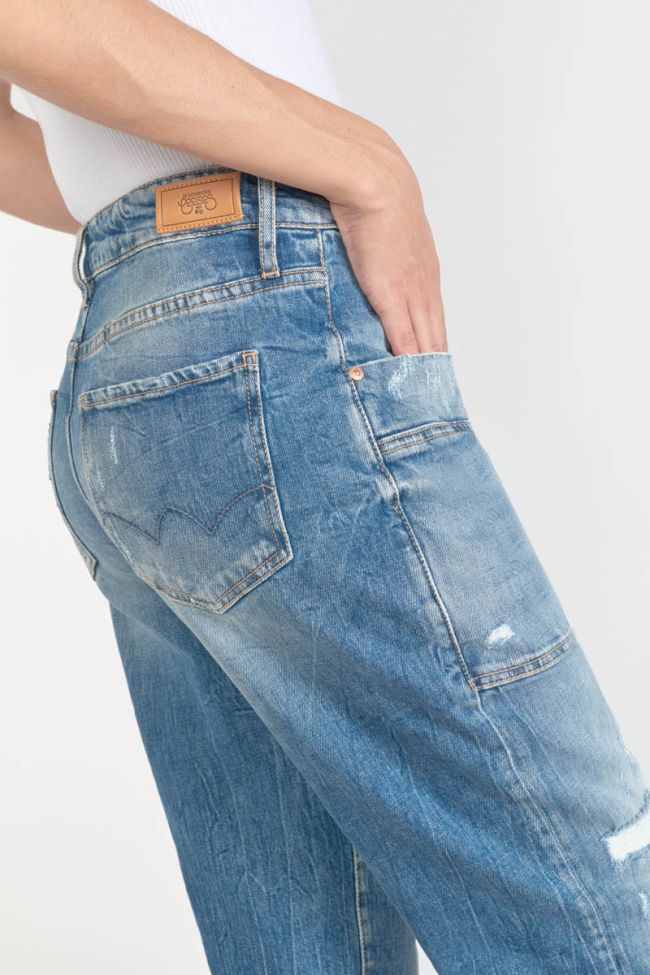 Jeans boyfit Cosy Pocket 7/8 destroy vintage blau Nr.4