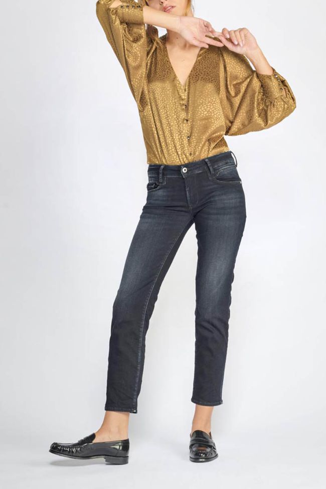 Jeans pulp slim Laross 7/8 blau-schwarz Nr.1