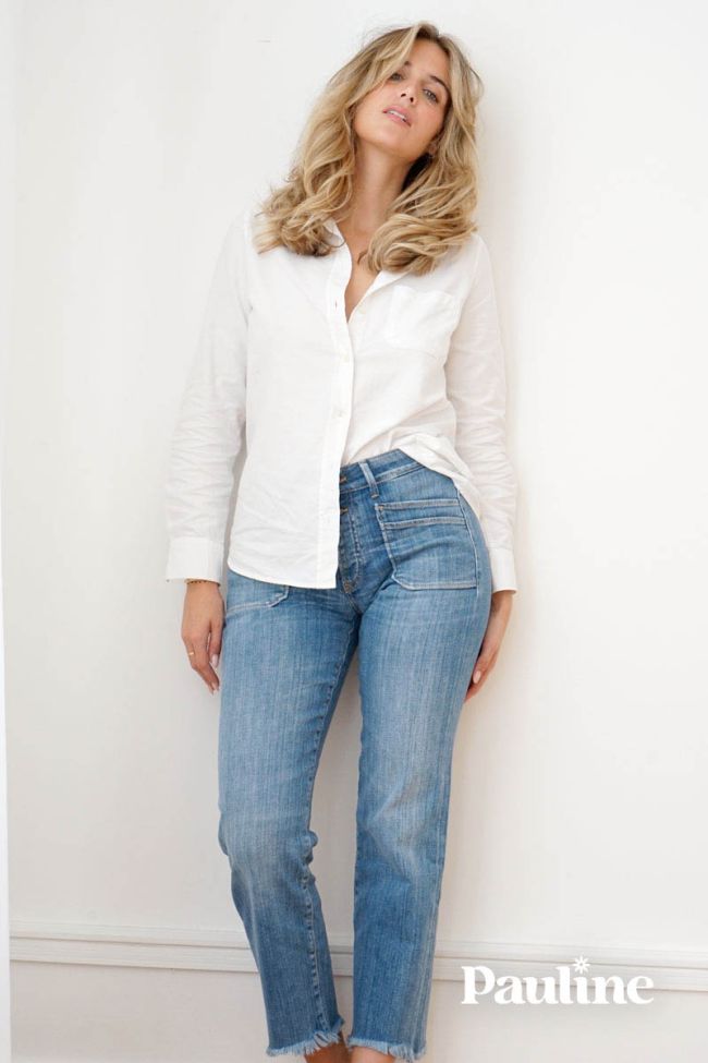 COLLAB @PAULINETRRS Pablo high waist 7/8 jeans blau Nr.4