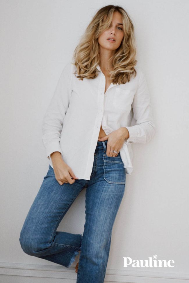 COLLAB @PAULINETRRS Pablo high waist 7/8 jeans blau Nr.4