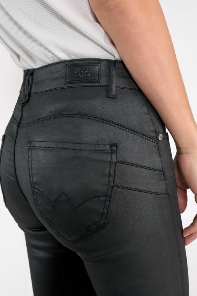 Jeans pulp slim high waist 7/8 beschichtet schwarz Nr.0