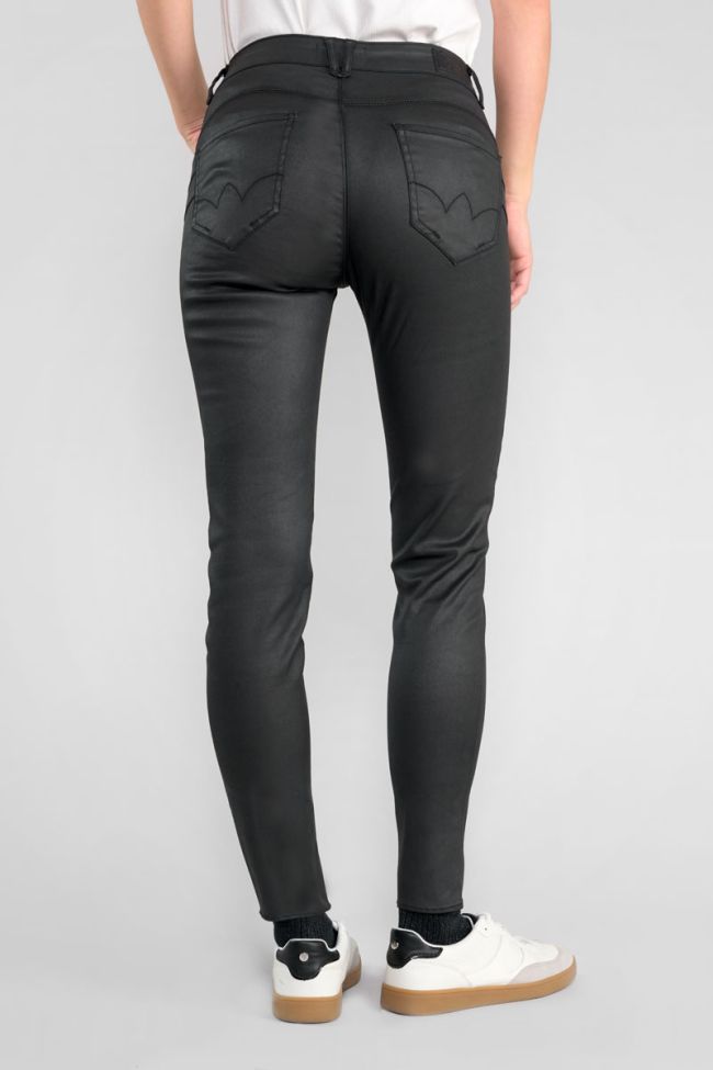 Jeans pulp slim high waist 7/8 beschichtet schwarz Nr.0