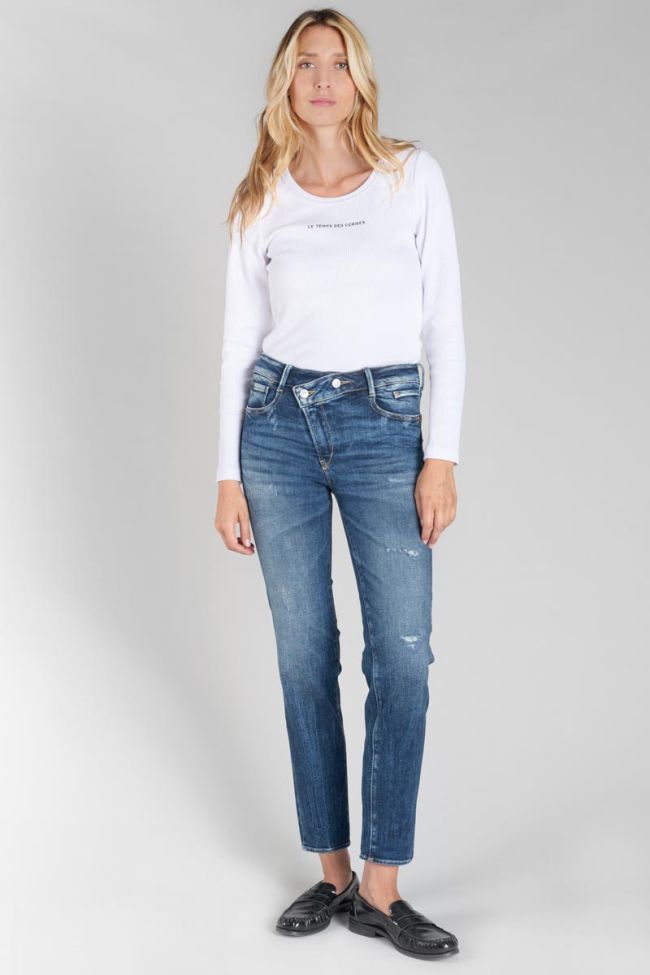 Jeans pulp regular Zep high waist 7/8 destroy blau Nr.2