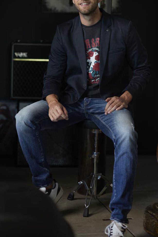 Jeans 700/11 slim Barefoot destroy blau Nr.3