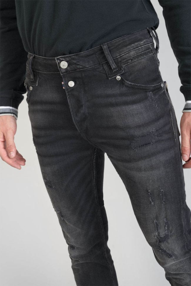 Jeans 900/16 tapered Riff destroy schwarz Nr.1