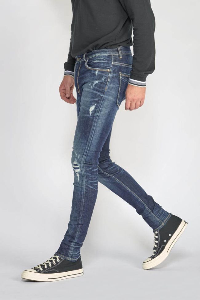 Jeans power skinny 7/8 destroy blau Nr.1
