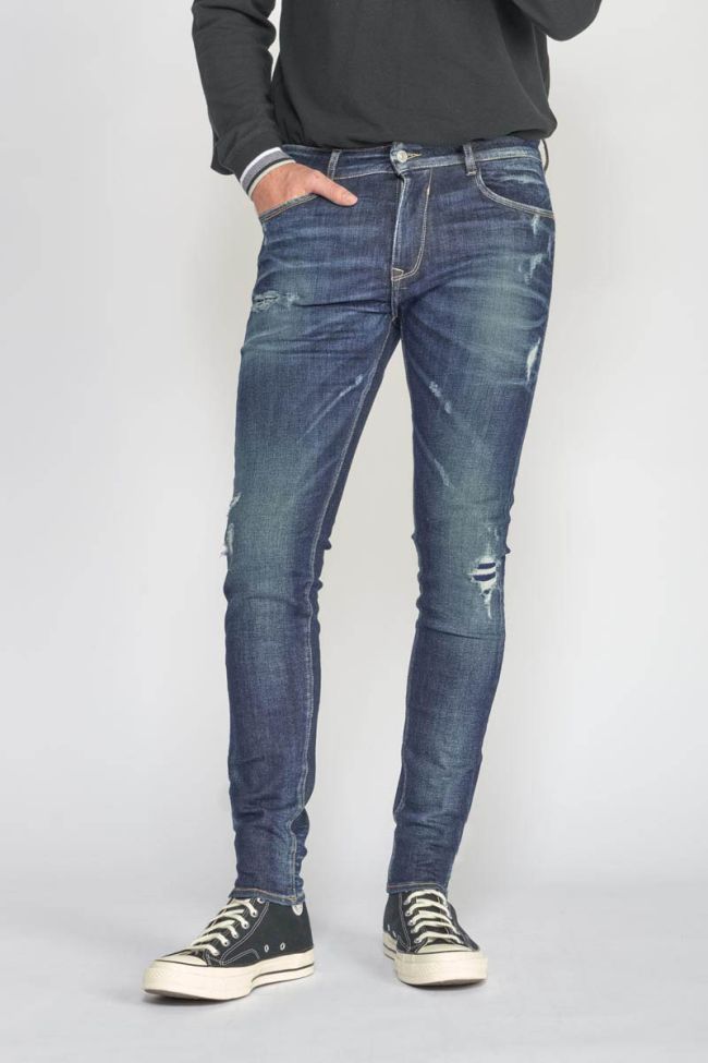 Jeans power skinny 7/8 destroy blau Nr.1