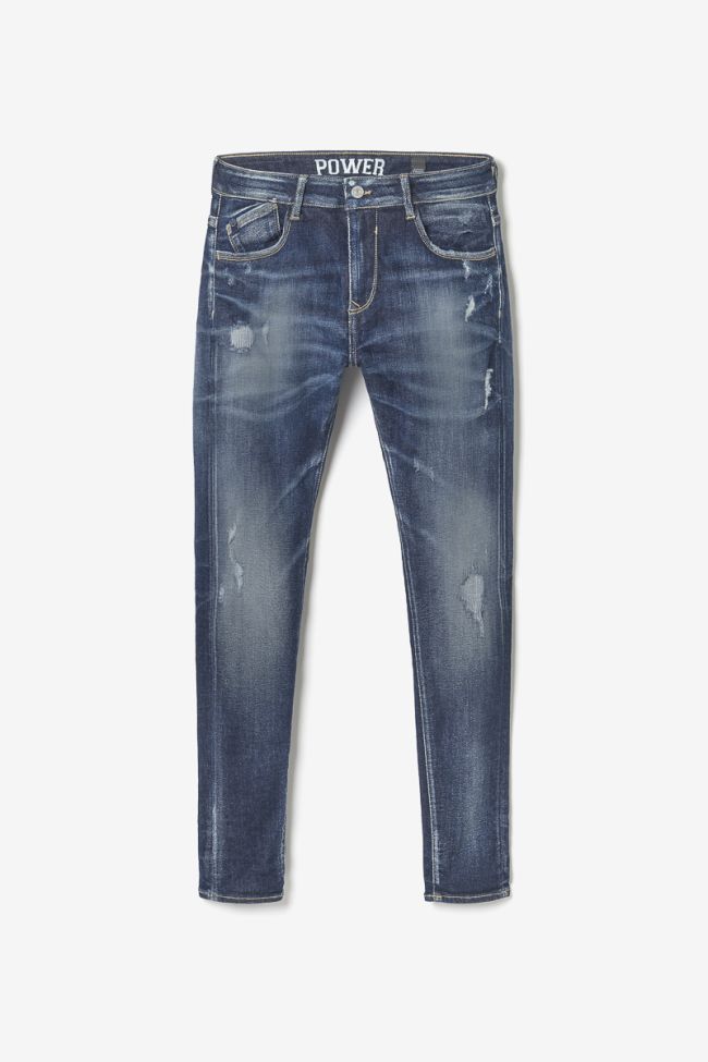 Jeans power skinny 7/8 destroy blau Nr.1