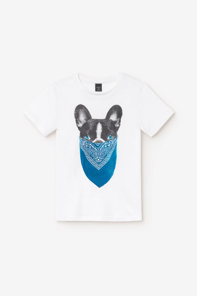 T-Shirt Ganbo weiß mit Aufdruck