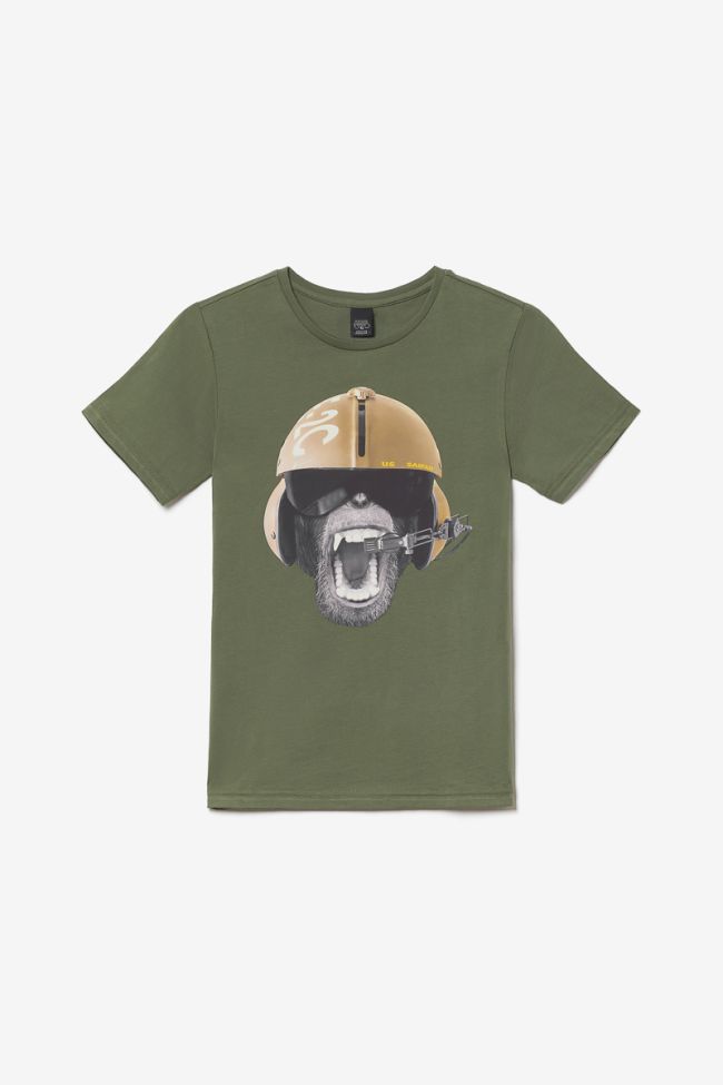 T-Shirt Gastebo khaki mit Druck