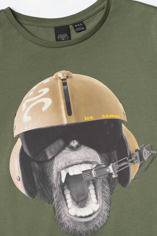 T-Shirt Gastebo khaki mit Druck