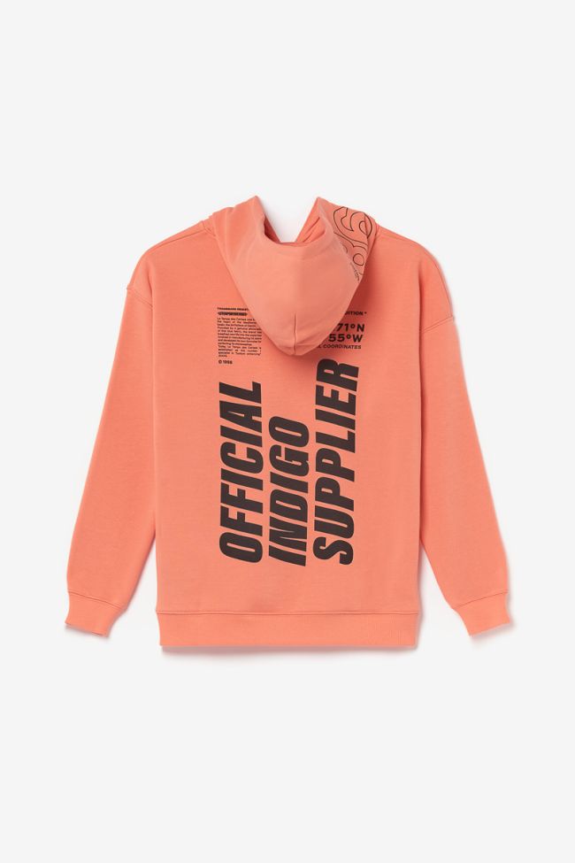 Kapuzenpullover Hisabo in Koralle