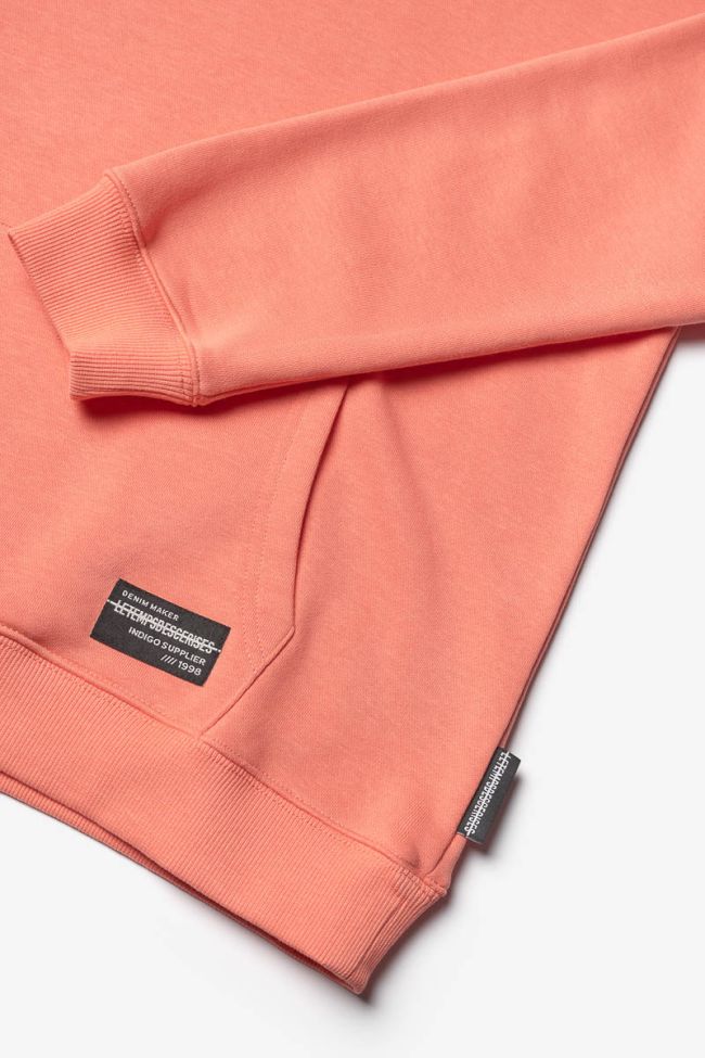 Kapuzenpullover Hisabo in Koralle