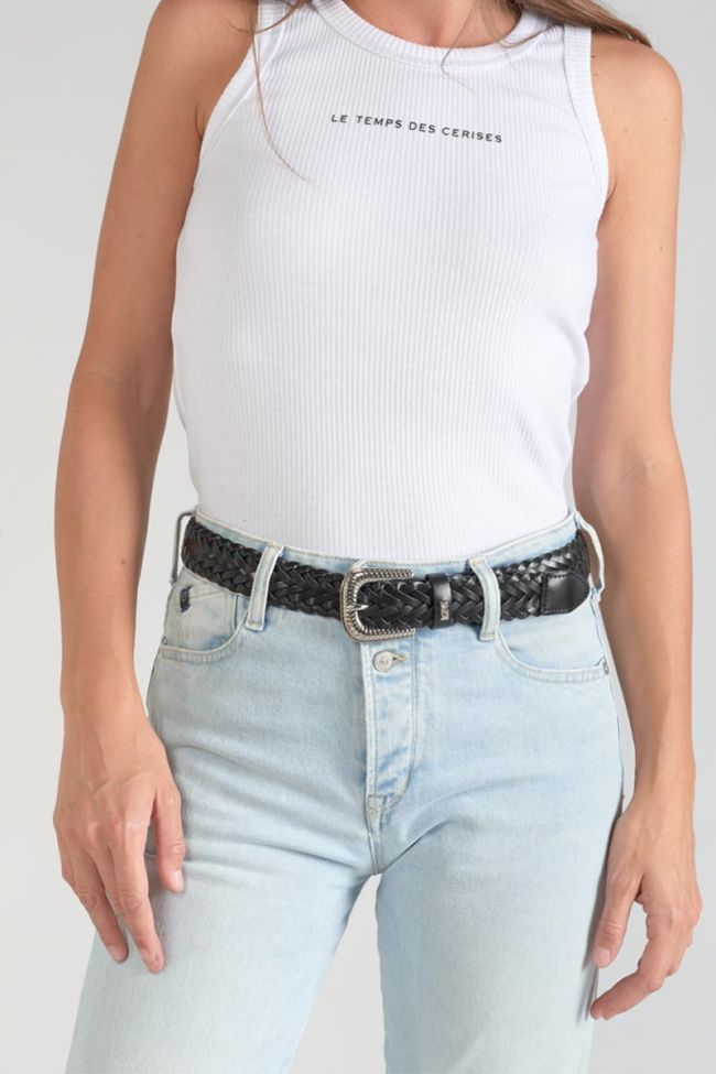 Gürtel Balk schwarz geflochten