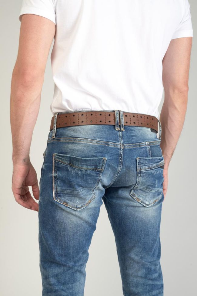 Gürtel Geles aus braunem Leder