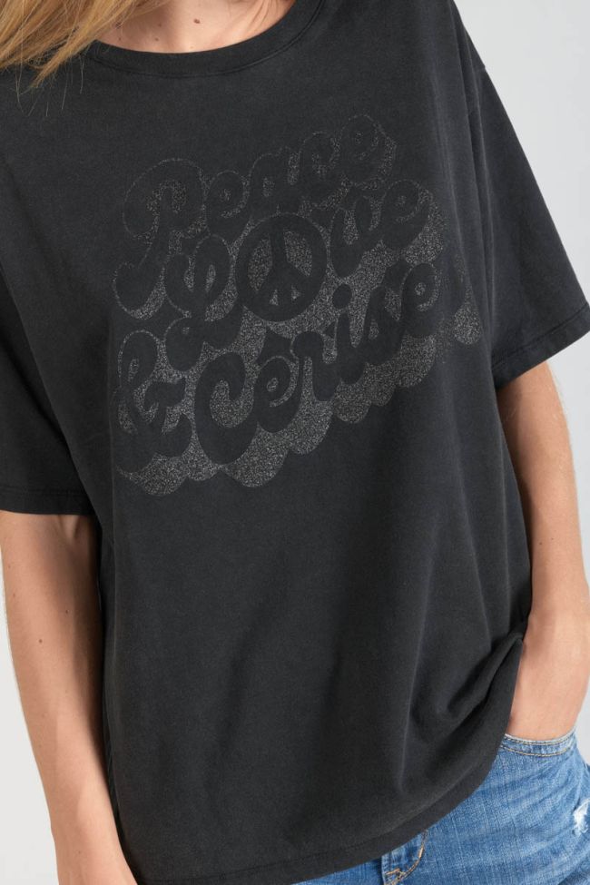 T-Shirt Cassio in schwarz