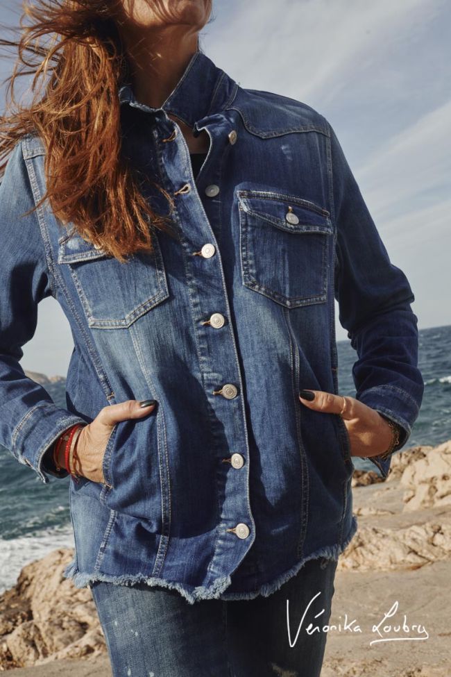 Jeansjacke Cutlon by Véronika Loubry in blau