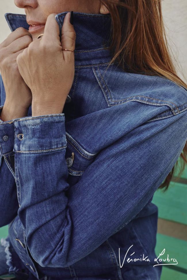 Jeansjacke Cutlon by Véronika Loubry in blau