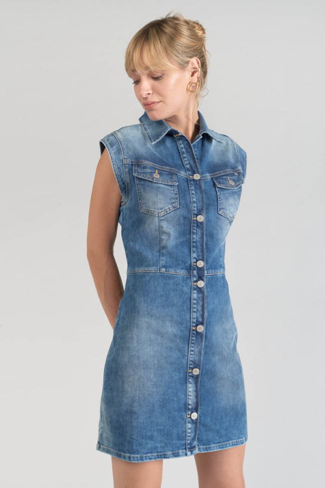 Kleid Diderot aus blauem Jeansstoff